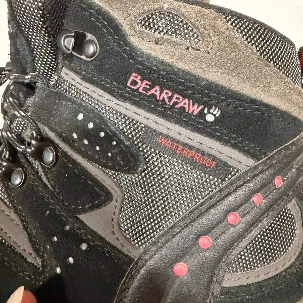 Bearpaw Brock Mens Hiking Boots Black Trail‎ Shoes Size 9 Camping Gorp Granola